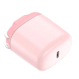 Maxbell Mini Foldable Phone Charger Adapter Fast Charging for iPhone12 for iOS Pink