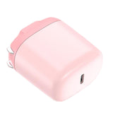 Maxbell Mini Foldable Phone Charger Adapter Fast Charging for iPhone12 for iOS Pink