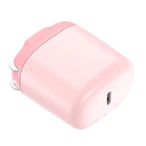 Maxbell Mini Foldable Phone Charger Adapter Fast Charging for iPhone12 for iOS Pink