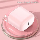 Maxbell Mini Foldable Phone Charger Adapter Fast Charging for iPhone12 for iOS Pink