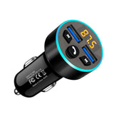 Maxbell Car Charger Aluminum Alloy Portable Mini Rapid Power for MP3 MP4 Cameras Car Black