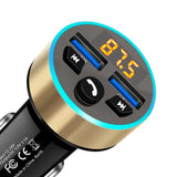 Maxbell Car Charger Aluminum Alloy Portable Mini Rapid Power for MP3 MP4 Cameras Car Gold