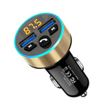 Maxbell Car Charger Aluminum Alloy Portable Mini Rapid Power for MP3 MP4 Cameras Car Gold