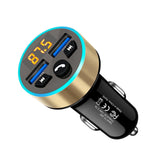 Maxbell Car Charger Aluminum Alloy Portable Mini Rapid Power for MP3 MP4 Cameras Car Gold