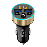 Maxbell Car Charger Aluminum Alloy Portable Mini Rapid Power for MP3 MP4 Cameras Car Gold