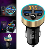 Maxbell Car Charger Aluminum Alloy Portable Mini Rapid Power for MP3 MP4 Cameras Car Gold