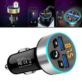 Maxbell Car Charger Aluminum Alloy Portable Mini Rapid Power for MP3 MP4 Cameras Car Silver