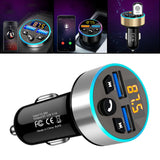Maxbell Car Charger Aluminum Alloy Portable Mini Rapid Power for MP3 MP4 Cameras Car Silver