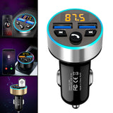 Maxbell Car Charger Aluminum Alloy Portable Mini Rapid Power for MP3 MP4 Cameras Car Silver