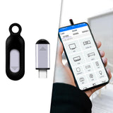 Maxbell Mini Remote Control Mobile Phone Controller Plug and Play Home Air Type-C Silver