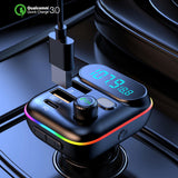 Maxbell Car Audio Adapter Type C PD20W USB QC3.0 U Disk Playback Handsfree Call