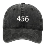 Maxbell Squid Game Peripheral Washed Baseball Hat Denim Vintage Neutral Baseball Cap black 456
