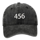 Maxbell Squid Game Peripheral Washed Baseball Hat Denim Vintage Neutral Baseball Cap black 456