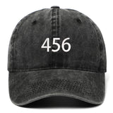 Maxbell Squid Game Peripheral Washed Baseball Hat Denim Vintage Neutral Baseball Cap black 456