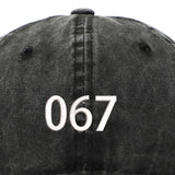Maxbell Squid Game Peripheral Washed Baseball Hat Denim Vintage Neutral Baseball Cap black 067