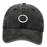 Maxbell Squid Game Peripheral Washed Baseball Hat Denim Vintage Neutral Baseball Cap black circle