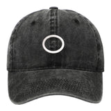 Maxbell Squid Game Peripheral Washed Baseball Hat Denim Vintage Neutral Baseball Cap black circle