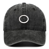 Maxbell Squid Game Peripheral Washed Baseball Hat Denim Vintage Neutral Baseball Cap black circle