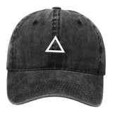 Maxbell Squid Game Peripheral Washed Baseball Hat Denim Vintage Neutral Baseball Cap black triangle