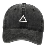 Maxbell Squid Game Peripheral Washed Baseball Hat Denim Vintage Neutral Baseball Cap black triangle