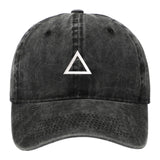 Maxbell Squid Game Peripheral Washed Baseball Hat Denim Vintage Neutral Baseball Cap black triangle