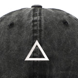 Maxbell Squid Game Peripheral Washed Baseball Hat Denim Vintage Neutral Baseball Cap black triangle