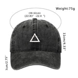 Maxbell Squid Game Peripheral Washed Baseball Hat Denim Vintage Neutral Baseball Cap black triangle