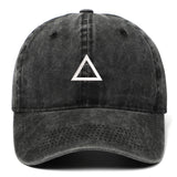 Maxbell Squid Game Peripheral Washed Baseball Hat Denim Vintage Neutral Baseball Cap black triangle