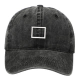 Maxbell Squid Game Peripheral Washed Baseball Hat Denim Vintage Neutral Baseball Cap black square