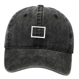 Maxbell Squid Game Peripheral Washed Baseball Hat Denim Vintage Neutral Baseball Cap black square