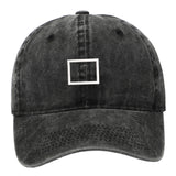 Maxbell Squid Game Peripheral Washed Baseball Hat Denim Vintage Neutral Baseball Cap black square