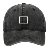 Maxbell Squid Game Peripheral Washed Baseball Hat Denim Vintage Neutral Baseball Cap black square