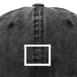 Maxbell Squid Game Peripheral Washed Baseball Hat Denim Vintage Neutral Baseball Cap black square