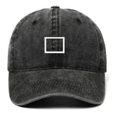 Maxbell Squid Game Peripheral Washed Baseball Hat Denim Vintage Neutral Baseball Cap black square