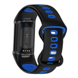 Maxbell Bands Soft Silicone Band For Fitbit charge5 smart watch Strap  Black