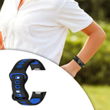 Maxbell Bands Soft Silicone Band For Fitbit charge5 smart watch Strap  Black