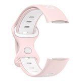 Maxbell Bands Soft Silicone Band For Fitbit charge5 smart watch Strap  Pink