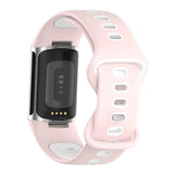 Maxbell Bands Soft Silicone Band For Fitbit charge5 smart watch Strap  Pink