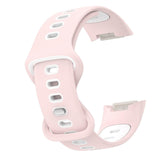 Maxbell Bands Soft Silicone Band For Fitbit charge5 smart watch Strap  Pink