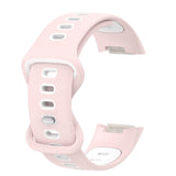 Maxbell Bands Soft Silicone Band For Fitbit charge5 smart watch Strap  Pink