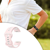 Maxbell Bands Soft Silicone Band For Fitbit charge5 smart watch Strap  Pink