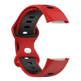 Maxbell Bands Soft Silicone Band For Fitbit charge5 smart watch Strap  Red