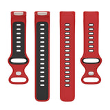 Maxbell Bands Soft Silicone Band For Fitbit charge5 smart watch Strap  Red
