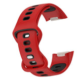 Maxbell Bands Soft Silicone Band For Fitbit charge5 smart watch Strap  Red