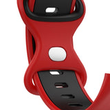 Maxbell Bands Soft Silicone Band For Fitbit charge5 smart watch Strap  Red