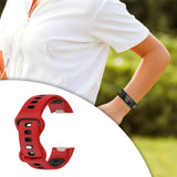 Maxbell Bands Soft Silicone Band For Fitbit charge5 smart watch Strap  Red