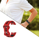 Maxbell Bands Soft Silicone Band For Fitbit charge5 smart watch Strap  Red