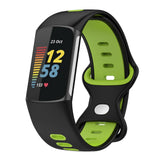 Maxbell Bands Soft Silicone Band For Fitbit charge5 smart watch Strap  Light Blue