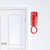 Maxbell Mini Wall Phone Corded Powered by Telephone Line for Hotel Family Red