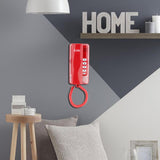 Maxbell Mini Wall Phone Corded Powered by Telephone Line for Hotel Family Red